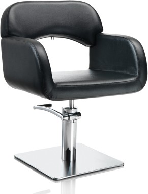 AXS Hair Sage fekete fodrász szék - négyzetes talppal | XS375032