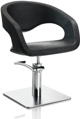 AXS Hair Wave fekete fodrász szék - négyzet talppal | XS375026