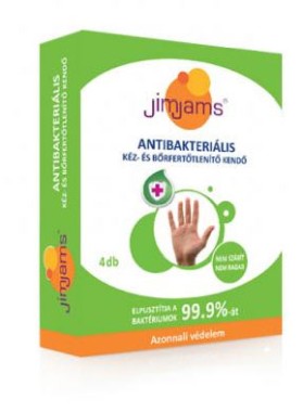 JimJams Beauty Antibakteriális kéz- és bőrfertőtlenítő kendő | JJ2017