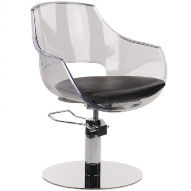A-Design Fodrász szék GHOST, fekete, kerek talp | AD-SZGHOFKK
