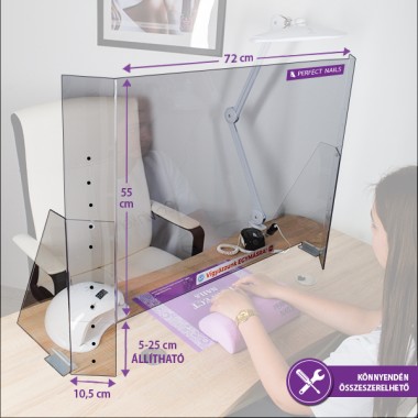  Plexi védőfal műkörmösöknek | PNSE711