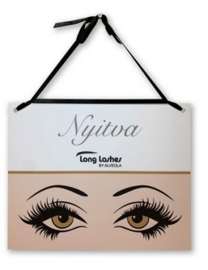 Long Lashes Nyitva-zárva tartás tábla | LLA35129