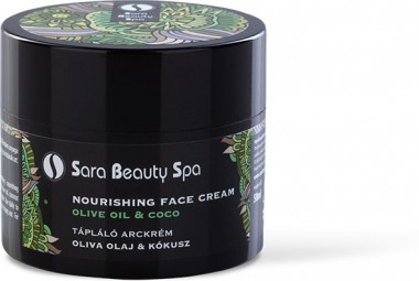 Sara Beauty Spa Tápláló arckrém - oliva olaj & kókusz | SBS270