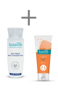 Solanie SILK TOUCH testápoló masszázstej + Solanie So Fine Zsírégető masszázskrém | SO10203SO23022
