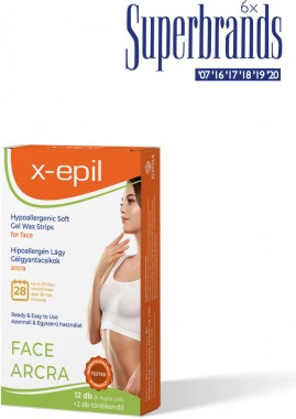 X-Epil Használatra kész hipoallergén gélgyantacsíkok arcra | XE9248