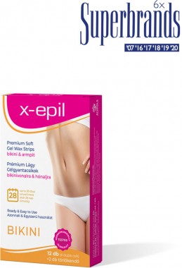 X-Epil Használatra kész prémium gélgyantacsíkok bikini-hónalj | XE9247