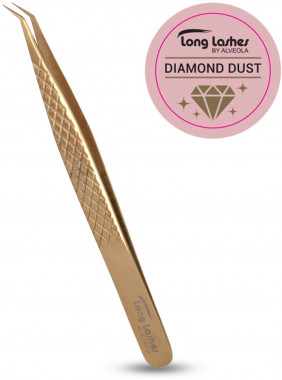 Long Lashes Szempilla csipesz - Diamond Dust rövid fejű | LLA33026