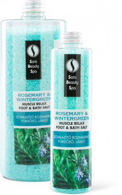 Sara Beauty Spa Izomlazító fürdősó és lábáztató só - Rozmaring & Wintergreen | SBSFSROZMWINT