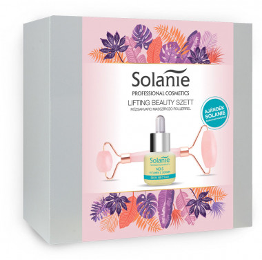 Solanie Lifting Beauty szett Rózsakvarc masszírozó rollerrel | SO25055