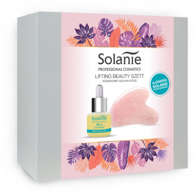 Solanie Lifting Beauty szett Rózsakvarc Gua Sha kővel | SO25057