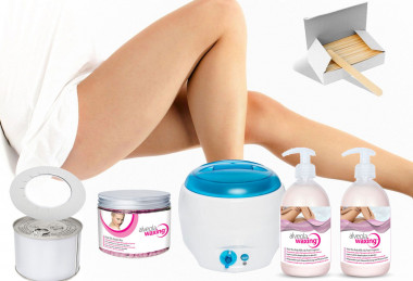 Alveola Waxing Gyantázó szett, titándioxidos gyöngy gyantával - otthonra is / T | CAPGYSZA-3T