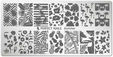Perfect Nails Körömnyomda lemez - Summer | PNDNY008