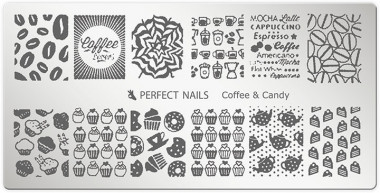 Perfect Nails Körömnyomda lemez - Coffee & Candy | PNDNY043