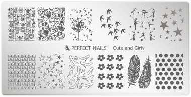 Perfect Nails Körömnyomda lemez - Girls | PNDNY044