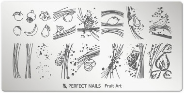 Perfect Nails Körömnyomda lemez - Fruit Art | PNDNY064