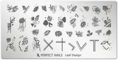 Perfect Nails Körömnyomda lemez - Leaf Design | PNDNY068