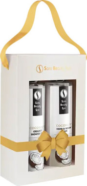 Sara Beauty Spa Ajándékcsomag - Kókusz hidratáló krém és tusfürdő | SBSKG016