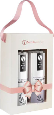 Sara Beauty Spa Ajándékcsomag - Levendula-menta hidratáló krém és tusfürdő | SBSKG018