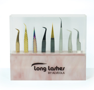 Long Lashes Pro csipesztartó display - rózsaszín | LLA35144