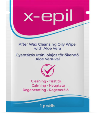 X-Epil Olajos törlőkendő gyantázás után | XE9230