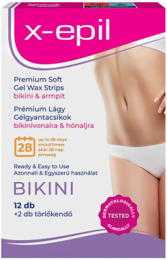 X-Epil Használatra kész prémium gélgyantacsíkok bikini-hónalj | XE9247
