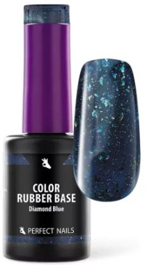 Perfect Nails Color Rubber Base Gel - Színezett Alapzselé 8ml - Diamond Blue | PNZ288