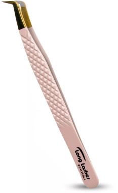 Long Lashes Szempilla csipesz Pro Fiber Slim Volume - Arany fejű | LLA33036