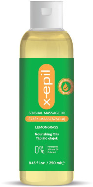 X-Epil Érzéki masszázsolaj citromfűvel 250ml | XE9324
