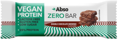 Abso AbsoBAR ZERO 40g - Dupla csokoládés brownie - vegán fehérjeszelet | AbsoBARZERO01