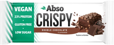 Abso Crispy Bar 50 g - Dupla csokoládé ízű vegán fehérjeszelet | ABSOCRISPY001