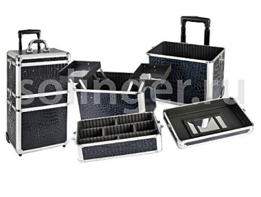 HAIRWAY Bőrönd 3 részes - 37 x 24 x 61 cm, több mint 20 fakk | HW28589