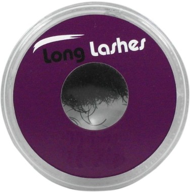 Long Lashes Műszempilla, 3D (szálas), C-íves, vastagabb (0.25mm), fekete | LLC1251305