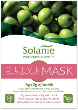 Solanie Alginát maszk - Bőrfiatalító - Alipikus bőrre, oliva olajjal és valódi oliva levelekkel | SO24002