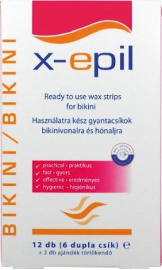 X-Epil Használatrakész gyantacsík, bikini-hónlaj | XE9216
