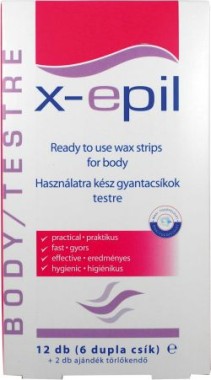 X-Epil Használatrakész gyantacsík testre | XE9202