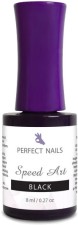 Perfect Nails SPEED ART Díszítőzselé #52 - fekete PNSA02