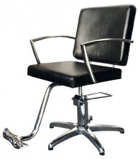 HAIRWAY Fodrász kiszolgáló szék, hidraulikus JAZZ - fekete, forgatható és állítható pumpa - fekete - YD29 | HW56836-YD29