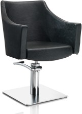 AXS Hair Pagoda fekete fodrász szék - négyzet talppal -  | XS375036