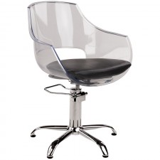 A-Design Fodrász szék GHOST, fekete, fix csillagláb -  | AD-SZGHOFKCS