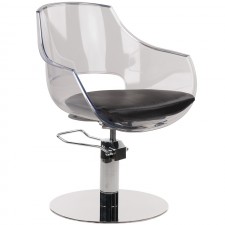 A-Design Fodrász szék GHOST, fekete, kerek talp -  | AD-SZGHOFKK