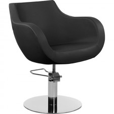 A-Design Fodrász szék THOMAS, fekete, kerek talp -  | AD-SZTHMFKK
