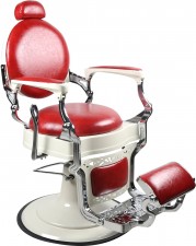 A-Design Barber szék TOMMY SUPERIOR LINE, Piros - 