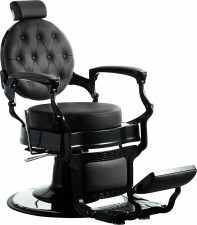 HAIRWAY Férfi fodrászszék - barber szék - ROMEO - fekete - borbélyszék / Barber szék | HW56258-YD29