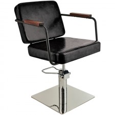 A-Design Fodrász szék ENZO, fekete, négyzet talp -  | AD-SZENZFKN