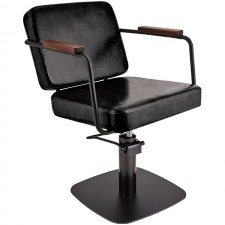 A-Design Fodrász szék ENZO, fekete, fekete négyzet talp -  | AD-SZENZFKNFK