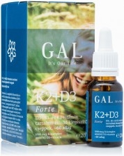 GAL K2+D3 Forte vitamin - 1000 mcg K-komplex + 4000 NE D3 x 60 ada | GAHULU05