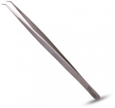 Long Lashes Szempilla csipesz - keskeny hajlított - ezüst, 13,5cm -  | LLA33013