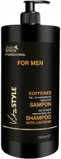 Golden Green Vitastyle Professional for Men koffeines haj és szakáll ápoló regeneráló sampon - 