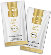 Golden Green NATRE 24K Gold lehúzható alginát arcmaszk 10gr+24K Gold Kolloid Akt. Oldat 30ml - 