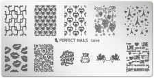 Perfect Nails Körömnyomda Lemez - Love -  | PNDNY001